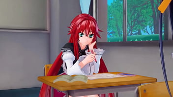Busty anime babes get fucked in the library