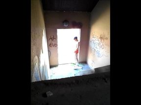 Walking in an abandon building