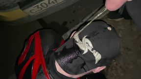 Night TaxiMan fuck hard and piss on leather biker