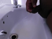 Taking A Messy Piss In My Sink