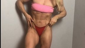 Full body flexing with music