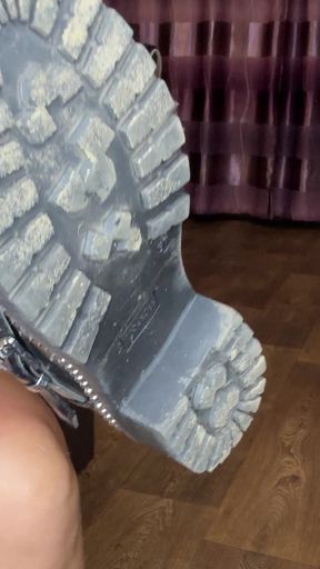 Beautiful Blonde with Beautiful Leather Boots and Sexy Beautiful Legs! I Love Beautiful Boots!