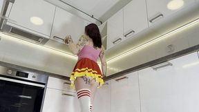 Slutty mademoiselle's overknees scene