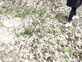I CUM on LEAVES – LATEX TUGJOB in the FOREST with my MOST EXCELLENT ALLY ????????