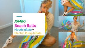 MOUTH and PUMP inflate GIANT beach balls copy
