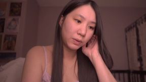 Cute Chinese girl ASMR while reading Bible stories