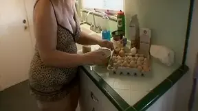 BBW Step mom kitchen suprise