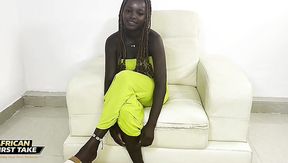 Lovely Curvy Busty Plump-assed African Hottie Sucks a White Cock & Gets Fucked Hard At the Casting