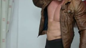 Jack Fit Teases with a Brown Leather Jacket