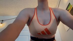 Workout bouncing boobs