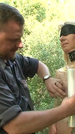 Threesome Outdoor BDSM