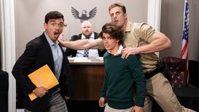 ”Bailiff Mark LAX gets a taste of Seth Peterson's shaft in explicit courtroom encounter”