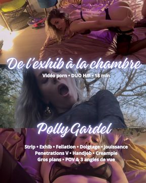 I get fucked hard after my show, Polly Gardel, porn actress screams with pleasure and makes him spit
