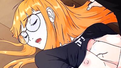 Futaba Sakura gets animated with a cumshot in Derpixon Persona 5