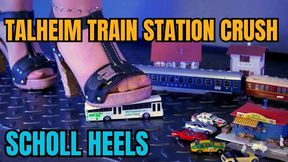 Talheim Train Station Crush – Wooden High Heel Sandals