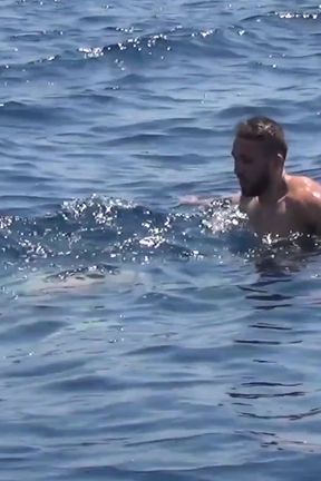 Intensive pounding of a small tight ass and beardless by the cock of a rough sailor