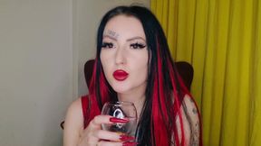 Spit fetish. Mistress sucks lemons, which required more saliva to prepare a special cocktail of spit, drool, and chewed lemons f