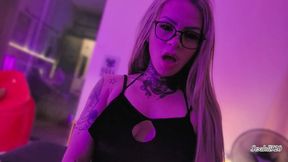 POV blonde wife in sexy dress BBBJ