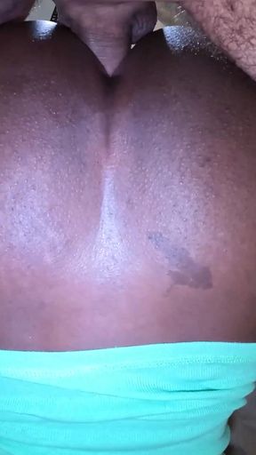 Ebony Slut Begging for My Big White Cock and My Cum in Her Ass