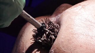 Marcus Pollack wrecked & fucked hard by a kinky lesbian in closeup view
