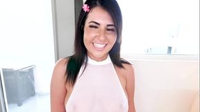 SABRINA SOLIEL Big Cock POV Blowjob and DOUBLE Huge Load Cum Swallow - Make Me Cum Twice! WoW! A