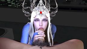 3D horny slut cosplay model naked her wet pussy got fucked so hard