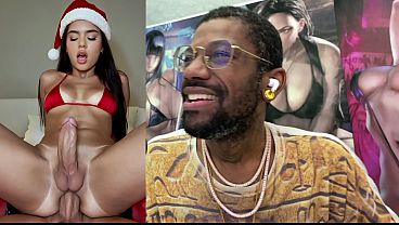 Transgender Christmas Latina Gets Fucked In Her Tight Ass Hole, AI Generated
