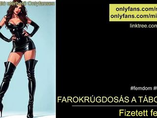 kicking in the camp - Hungarian f3mdom