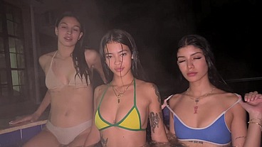 My friends and I had sex with my neighbor! Foursome!