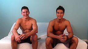 1st Gay Experience! Shredded Jarod Spear Fucks Virgin Hole Ken Ott