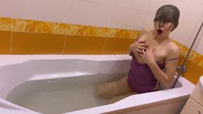 Dunk and Wet! Undress and Masturbation!
