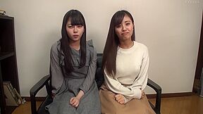 Two Bestie Amateur Girls: Sloppy French Kissing While Teasing Handjob Vol. 3-4