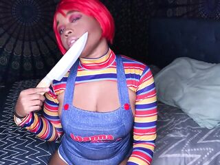 Super Sexy Snatch play for Halloween as a Chucky Doll