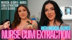 Cum Extraction with Medical Gloves