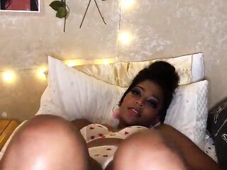 Black Cutie Masturbating— OF: merely.foxy