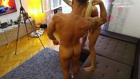 behind the scenes of big tit blonde sunny herrera fucked during massage