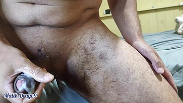 Malik Drago9 - anal masturbation asshole open riding dildo handjob cumshot part 1