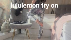 LULULEMON TRY ON HAUL PRINCESS SHOWS OFF TIGHT YOGA GYM PANTS WHILST YOU WORSHIP