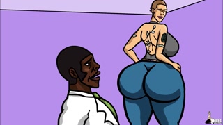 Slutty stripper fucks her lawyer for free service