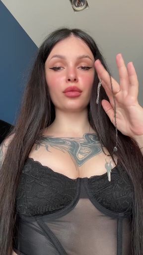 Busty domme mistress dominates with strap-on