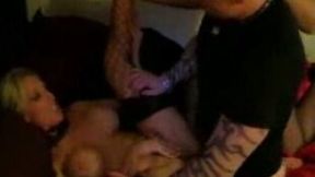 Two chubby goth babes from college served their pussies for my cock