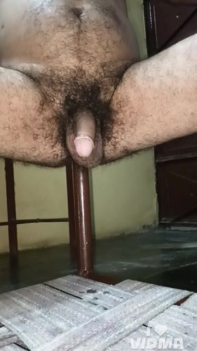 Indian gay man playing with his ass