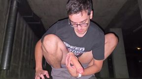 Outdoor caged slut adventures