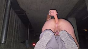 Outdoor caged slut adventures