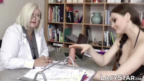 ”Titty British gilf is giving strong orgasms to a teen”