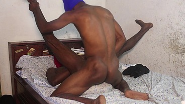 I fuck this beautiful guy in my room when he visits me with my stretched cock