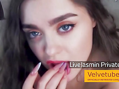 Count her thrusts while she bounces - Panties off she masturbates, Sexy girl with a butt plug live Cam2cam sex free entry
