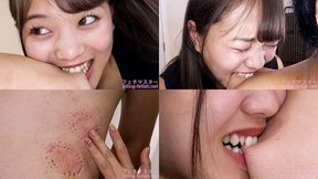 Maina - Biting by Japanese cute girl bite-230 - wmv