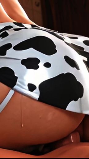 She Never Told Him Cow Print &amp; Breeding Fantasy Story AI Generated Part 2   Clip 1