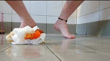 Klebrige Füße beim Duschen